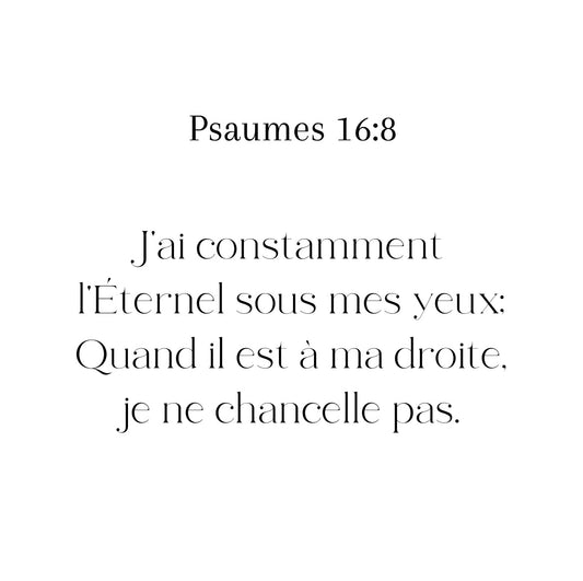 Psaumes 16:8