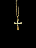 Collier croix lumineux avec zircon, symbole de foi et espoir – Elohim Bijoux.