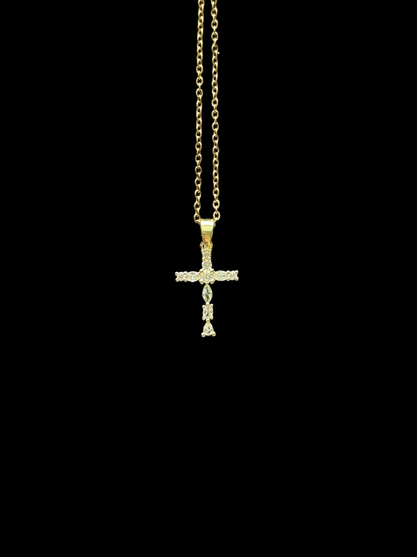 Cadeau Noël chrétien : collier en zircon, symbole de foi et amour – Elohim Bijoux.