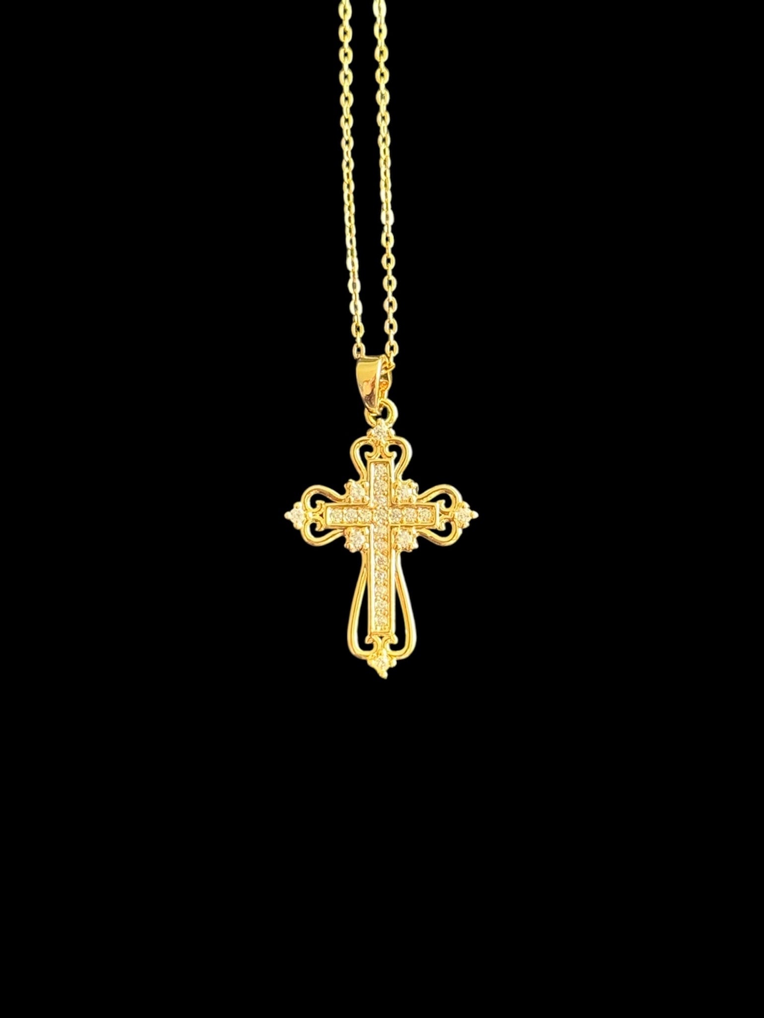 Collier chrétien Jedaiah croix bijou religieux symbole de foi et persévérance divine accessoire spirituel pour homme et femme