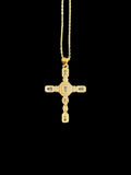 Collier chrétien Shallum bijou croix symbolique foi courage guidance divine accessoire spirituel pour croyants homme et femme