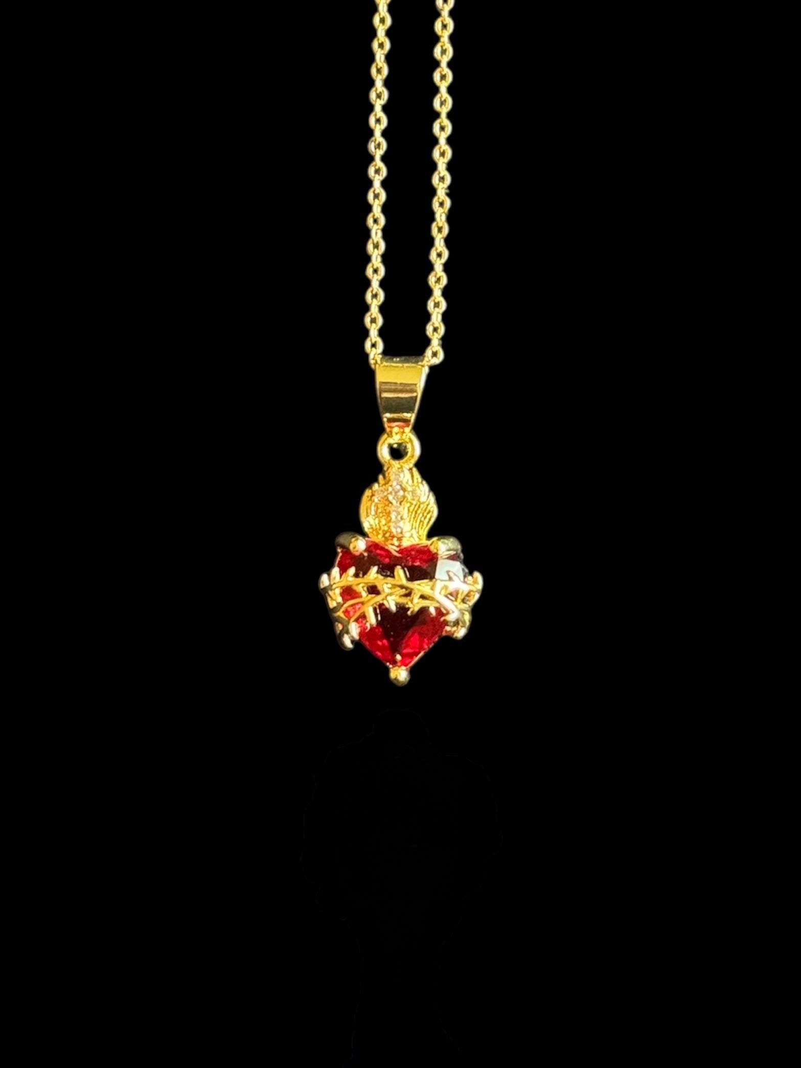 Bijou chrétien lumineux, collier croix en zircon, parfait pour Noël – Elohim Bijoux.