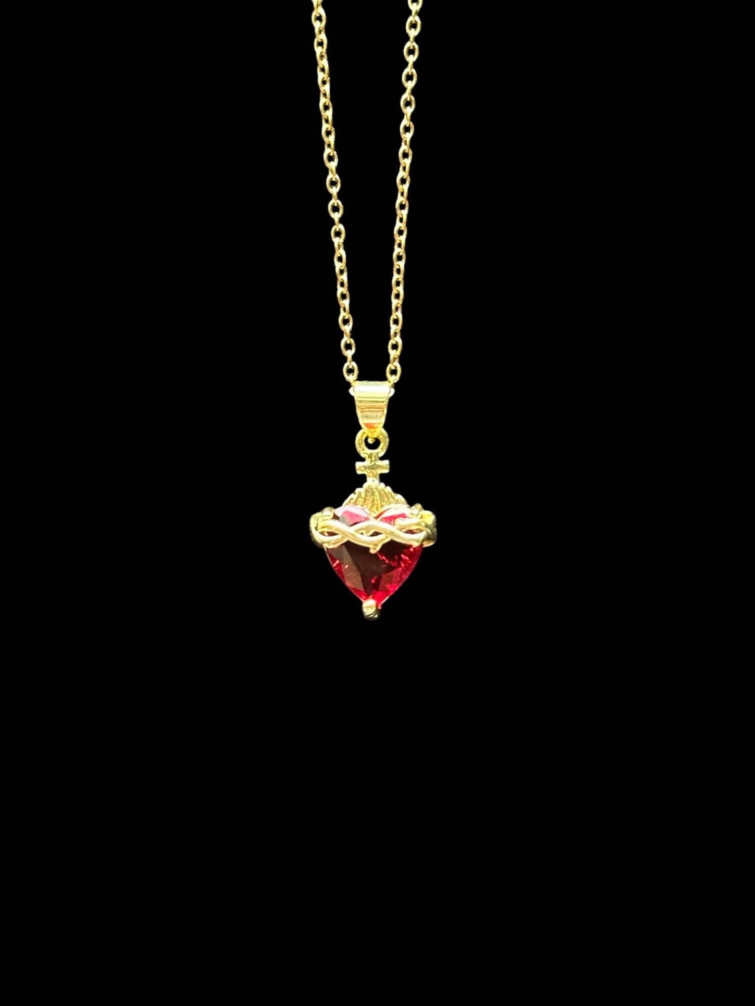 Bijou chrétien lumineux, collier croix en zircon, parfait pour Noël – Elohim Bijoux.