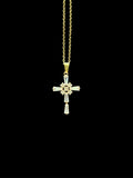 Bijoux chrétiens de qualité, collier croix fin en plaqué or – Elohim Bijoux.