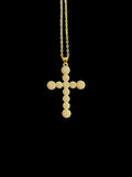 Collier chrétien en acier inoxydable, bijou avec croix pour femme et homme croyants.